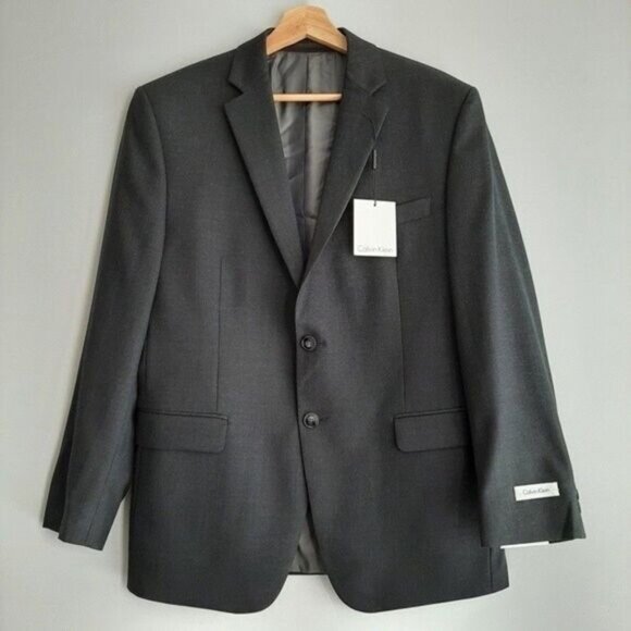 CALVIN KLEIN | NEW 100% Wool Light Blazer Jacket Men's Sz 38 S - Picture 2 of 13